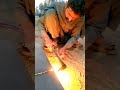 amazing skills how to cutting solar trolley frame by gas cutter#shorts #viralshorts