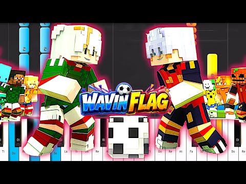 🎤WAVIN' FLAG Mundial 2026 - Los del Pueblo 🎵 Minecraft Cover