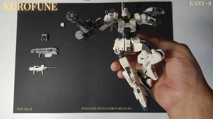 EASY-8! EZ-8? Anyway 3rd Party Model Kit by Kurofune | ASMR BUILD | GATTLING GUN GO RATATATATA!