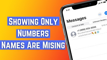 iPhone Messages & iMessage Showing Only Numbers iOS 15 ( Contact Name Missing Fix on iPhone IOS 15 )