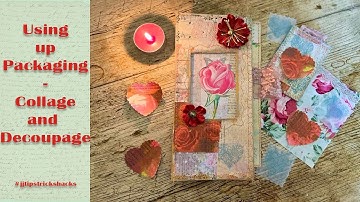 #jjtipstrickshacks Collab no.12 - Valentines 😍💖Using our Junk - Collage and Decoupage😍