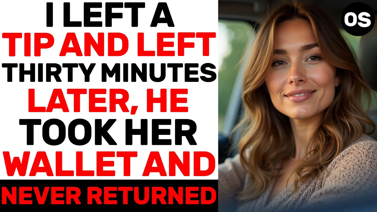 Thirty Left I Left A Tip And Left. Thirty Minutes Later, He Took Her Wallet And ...