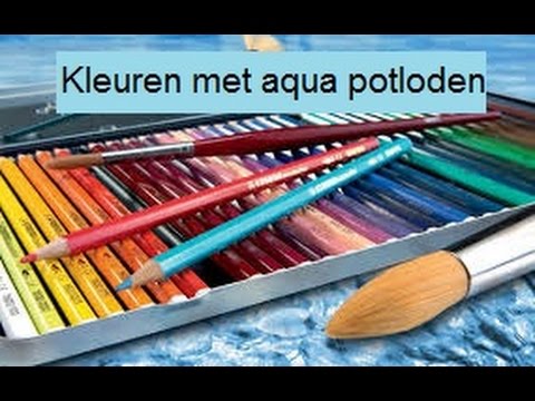 Staren Crack pot deuropening Stempel inkleuren met aquarel potloden - YouTube