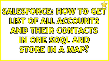 Salesforce: How to get list of All accounts and their contacts in one soql and store in a map?