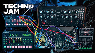 Techno Jam w/  Modular, DFAM, TR-6S, SQ-1, UC4 & Ableton #jamuary