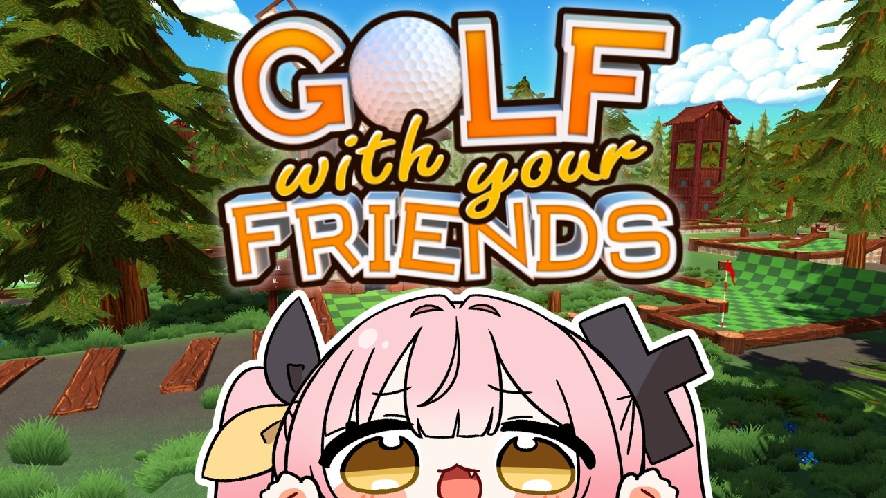 【Golf With Your Friends】朝から熱烈な試合しちゃいますか…♡⛳ w/ムキムキENの方々と！【#柚鳥ペケ/Vtuber】#ペケライブ