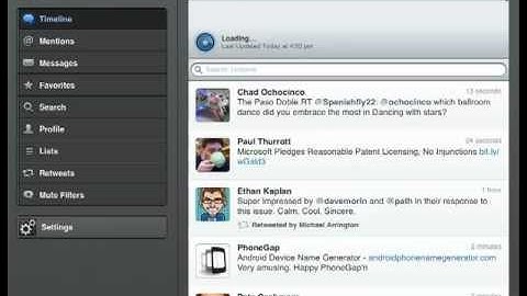 TweetBot for the iPad A first look review
