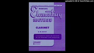 Rubank Elementary Method Clarinet Lesson 4 Study 3