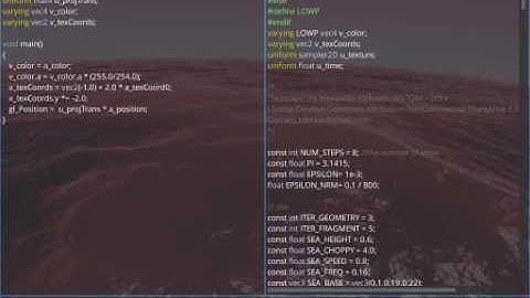 gdx-shadertoy, now with syntax highlighting