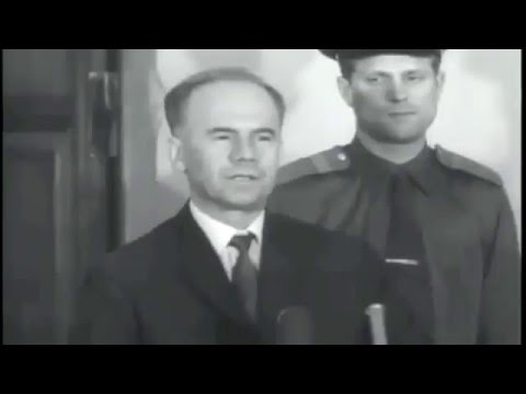 Шпион, полковник ГРУ  Пеньковский на суде признался, что работал на разведку США, кинохроника, 1963
