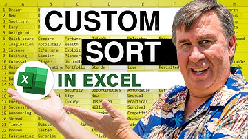 Excel - How To Do Custom Order In Excel Sort - Episode 1992