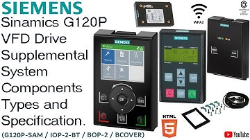 Siemens SINAMICS G120 VFD 🧠| Intelligent Operator Panel (IOP) Types & Specifications ⚙️