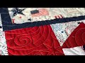 Pressed Flowers Quilt Along, Patriotic Quilt, and Grandparents’ Panel Quilt