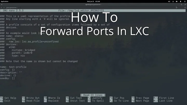 LXC Containers - Exposing Ports & Port Forwarding