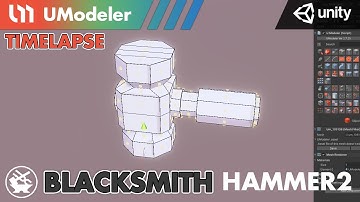 3D Modeling in Unity - Timelapse of Modeling a Hammer 2/2  in Blacksmith
