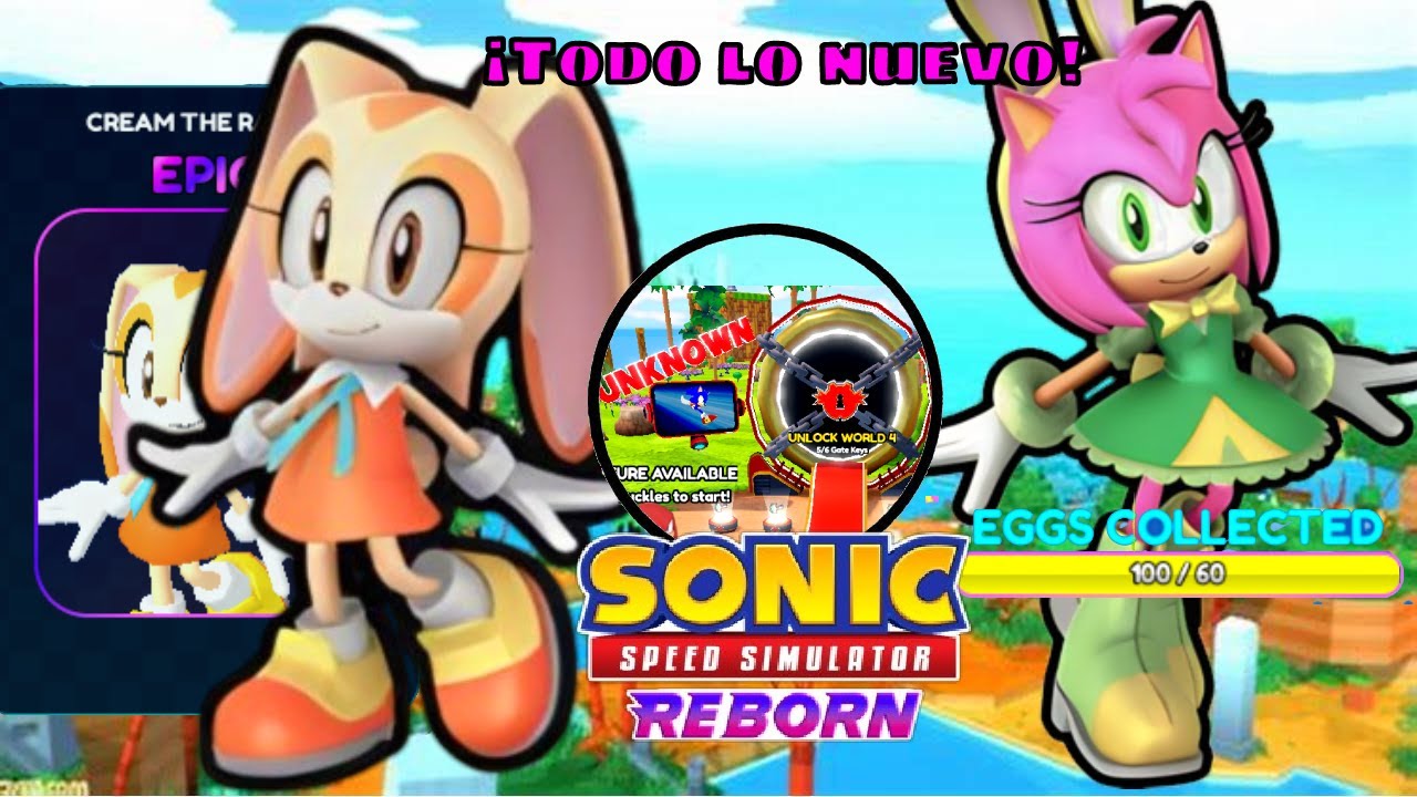 CREAM HA LLEGADO A SONIC SPEED SIMULATOR: REBORN! #Roblox #Sanic #Shadow  #Amy 