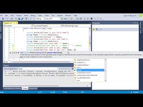 C# - 04 - Intro to Placeholders