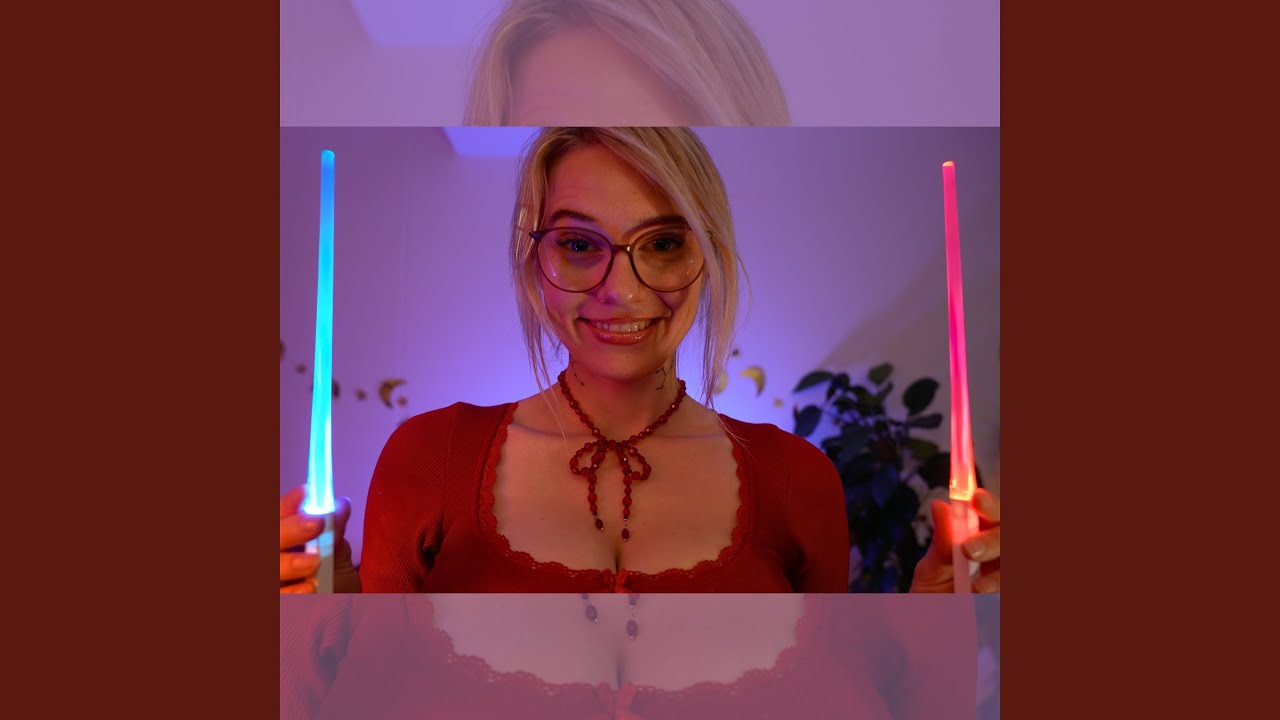 Focus with liquid glitter cubes & Light Stick