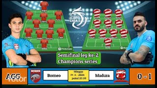 BORNEO FC VS MADURA UNITED , semifinal leg ke-2 Champions series, prediksi susunan pemain