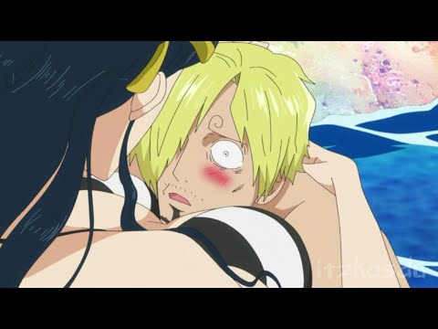 Sanji feel warm, marshmallow like boobs of Mermaid !! One Piece !!