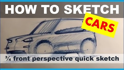 Drawing tutorial - 3/4 front view quick sketch