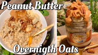 美味しいオーバーナイトオートミール‼️ peanut butter overnight oats‼️