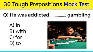 English Grammar Preposition 🧠 | Preposition Mock Test with Explanation | 30 Preposition Questions 
