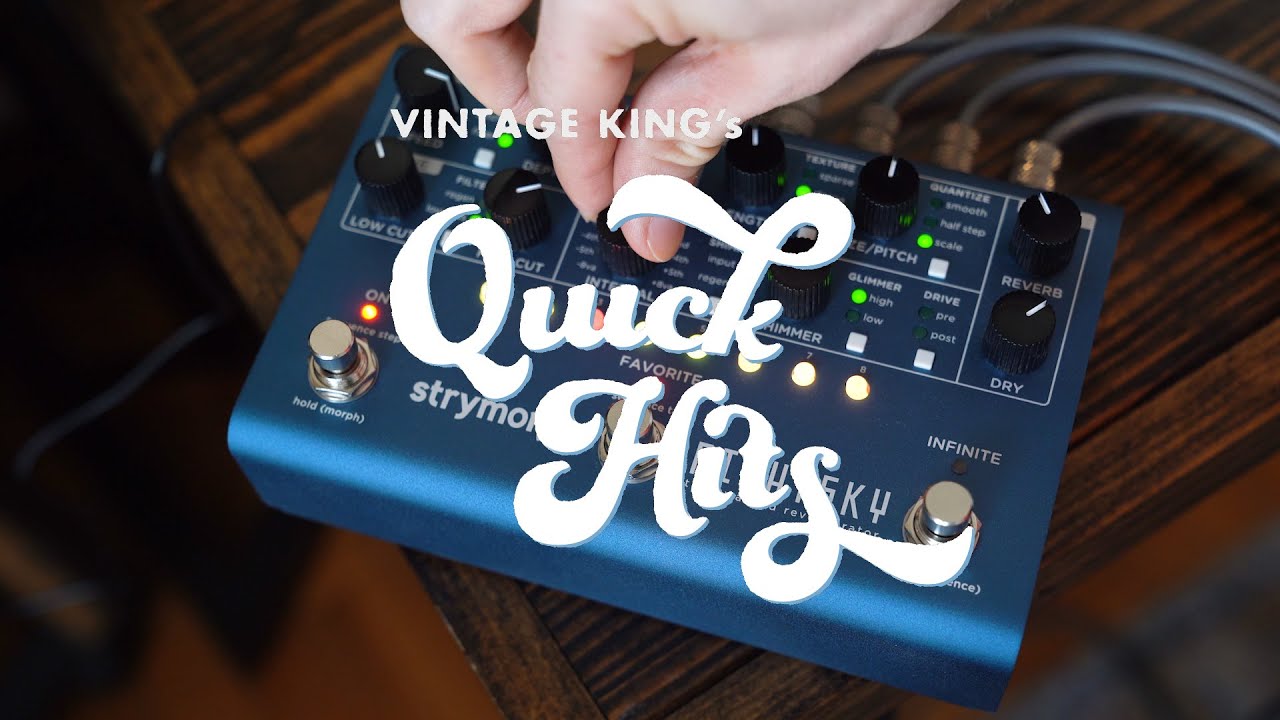 Strymon NightSky Time-Warped Reverberator Pedal - Midnight Edition