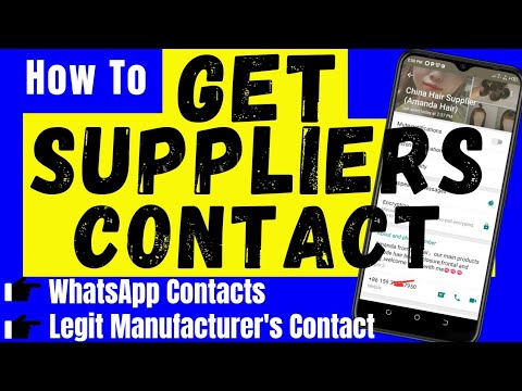 How To Get Legit Suppliers WhatsApp Number From China 1688 | 1688.com And Alibaba.com