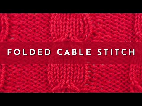 yarn over (fannishknits: How to Knit the Folded Cable Stitch)