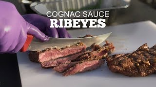 Cognac Ribeyes with Big Moe Cason