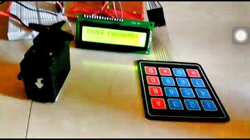 Arduino UNO interfacing with Lcd hex keypad servo motor buzzer