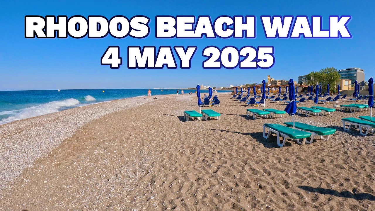 Let's WALK along Windy and Elli Beach RHODES