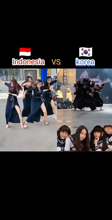 GOYANG DUET KOREA VS INDONESIA VIRAL TIKTOK #keren #goyang