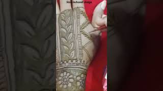 Mehandi inspiration ✨ || Back side bridal mehndi design | #mehndi#hennatattoodesign#shorts#ytshorts