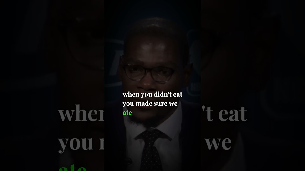 Kevin Durant speech on his MVP