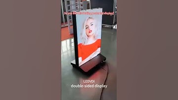 Folding poster led display double sided:640x480mm #Ledvdi #leddisplayposter #led