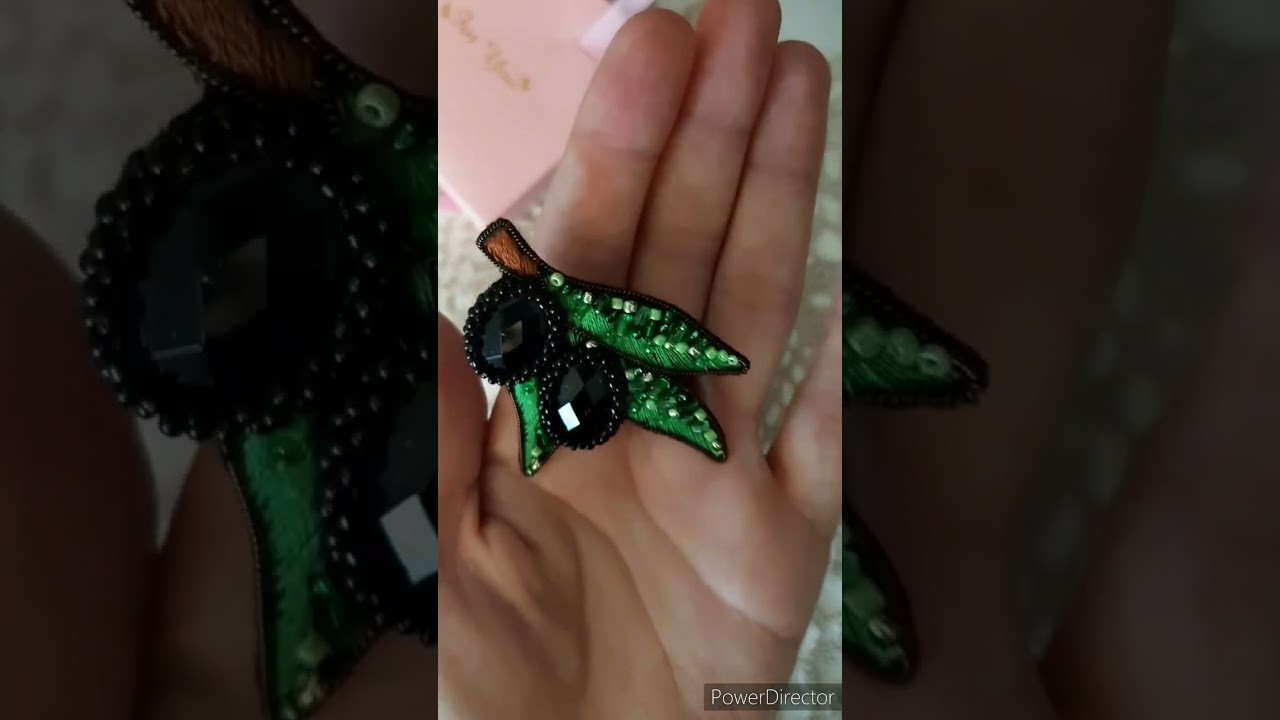 Брошь "Веточка Оливы"| Olive Sprig Broosh DIY TUTORIAL 