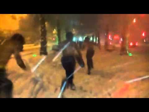 თოვლი ქუთაისში.სიცხიანები 2016