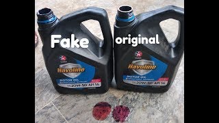 Fake Motor Oil Vs Real Oil