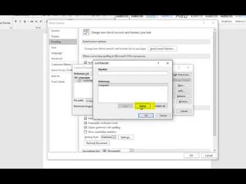 Remove a Misspelled Word from Your Dictionary 