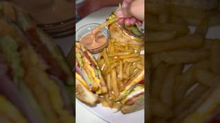 Homemade Clubhouse Sandwich ? #shorts #sandwich #food #easyrecipe