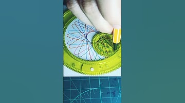 10 colours spirograph mind blowing art satisfying video ASMR #shorts