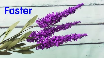 ABC TV | How To Make Lavender Paper Flower With Shape Punch (Faster) - Craft Tutorial