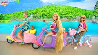 Pink Passport Barbie doll Scooter Boneka Barbie Skuter Mainan Barbie boneca Lambreta Brinquedo