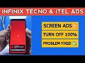 infinix Mobile Screen Ads 📵 Infinix Mobile Automatic Ads Problem Fixed #MobileAdsProblem