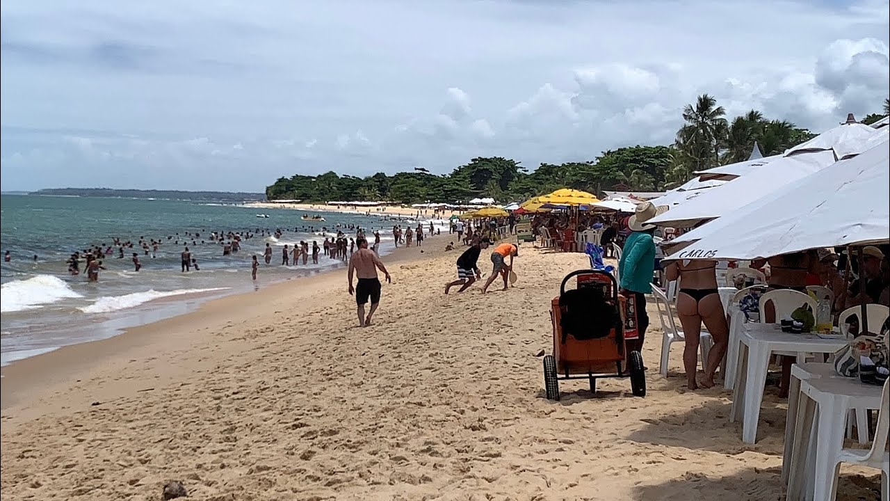 🏝️MOVIMENTO DAS PRAIAS DE PORTO SEGURO NESSA SEGUNDA-FEIRA 26/01/26.. #portoseguro  #veraverao 