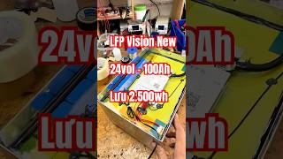 Pin LFP 24v-100ah mới 100% hãng vision lự trữ ~2.500wh #lifepo4 #pin