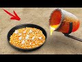 Experiment: Fried Popcorn on Lava 🔥