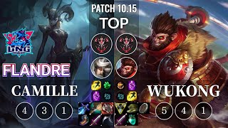 LNG Flandre Camille vs Wukong Top - KR Patch 10.15